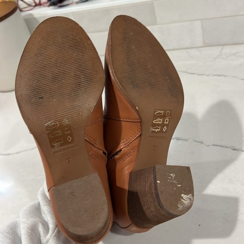 Madewell brenner boot camel brown size 7 excellent condition - Picture 7 of 7